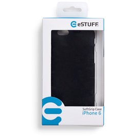 eSTUFF iPhone 6 SoftGrip Case - Sort